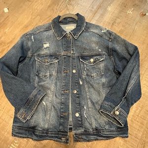 Distressed Altar’s State jean jacket with tags